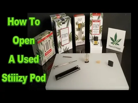 How to open an empty Stiiizy Pod...in case you need to save it or if you want to re-fill it.