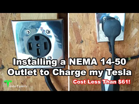 Installing a NEMA 14-50 Outlet to Charge my Tesla for Less Than $61!