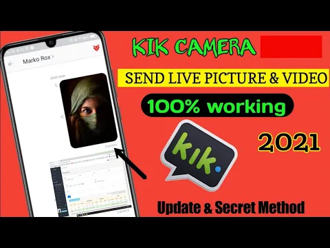How To Send Fake Live Camera Picture & Videos On KIK 2022-Lynx remix | Kik update Method | Kik moded