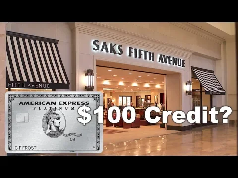 How to use Saks $100 AMEX PLATINUM Credit?