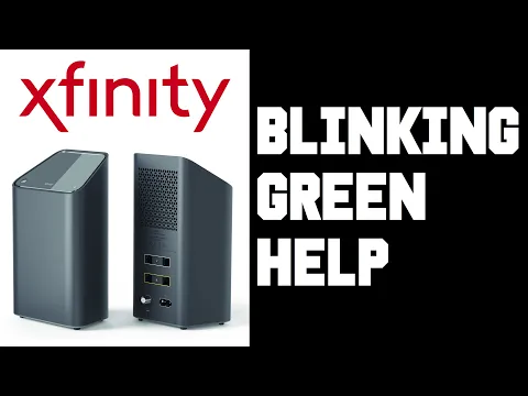 xFi Blinking Green -  How To Fix Xfinity xFi Gateway Wifi Modem Router Blinking Green Light Help