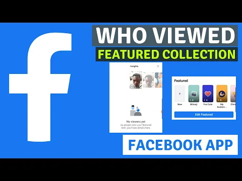 How to know who viewed your featured collections on Facebook @facebookapp