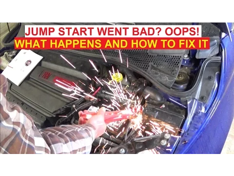 What happens when you Jump Start your car the WRONG WAY!