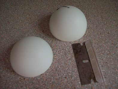 How to Cut a Ping Pong Ball in Half?