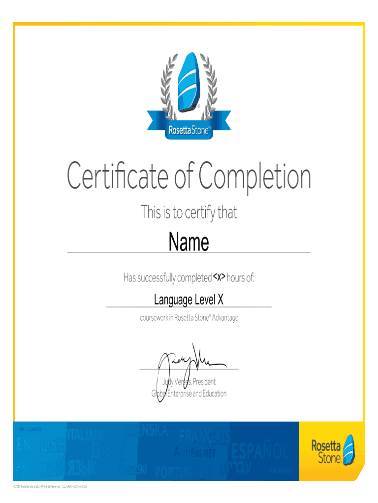 Do You Get a Certificate with Rosetta Stone?